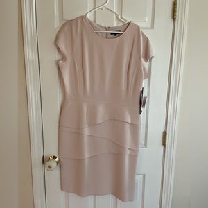 Blush Rickie Freeman Teri Jon cap sleeve dress NWT size 16